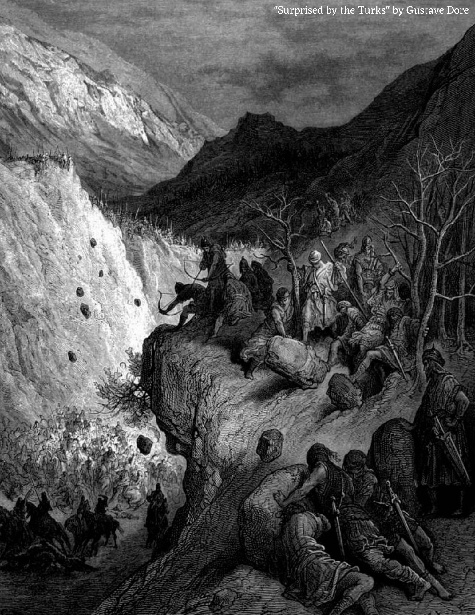 Surprised by the Turks, by Gustave Dore