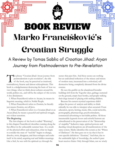 Book Review: Marko Franciskovic’s Croatian Struggle